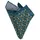 bgents Einstecktuch Handrolliertes Giro Inglese-Einstecktuch mit Blüten-Muster, Made in Italy grün