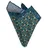 bgents Einstecktuch Handrolliertes Giro Inglese-Einstecktuch mit Blüten-Muster, Made in Italy grün