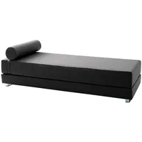 Softline Schlafsofa Lubi Filz anthrazit grau, Designer Kurt Brandt, 82x44 cm