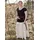 Battle-Merchant Mittelalterlicher Rock Damen Natur/Weiß  XXL