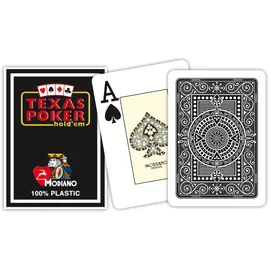 Modiano Texas Poker Hold'em 2 Jumbo Index Schwarz