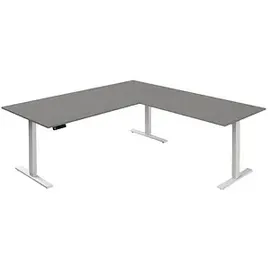 Kerkmann Winkelschreibtisch Move 3 Graphit / Weiß
