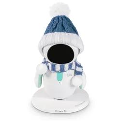 BerryBase Weihnachts Outfit, für Energize Lab Eilik Desktop Roboter, Mütze und Schal, 2-teilig - Farbe: blau