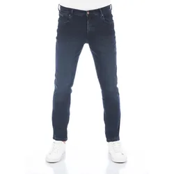 Wrangler Herren Jeans Texas Slim Fit Slim Fit Rough Blau Normaler Bund Reißverschluss L 34