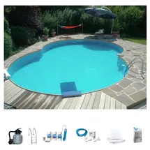 my pool bwt Achtformpool Set 525 x 320 x 120 cm 7-tlg.