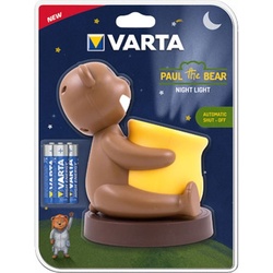 Varta Paul der Bär Nachtlicht Kids Line inklusive 3x Mignon AA Batterien