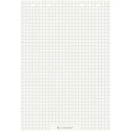 Q-Connect Schaschlikspieße Flipchart-Block - 68 x 99 cm, kariert/blanko, 80 g/qm, 20 Blatt