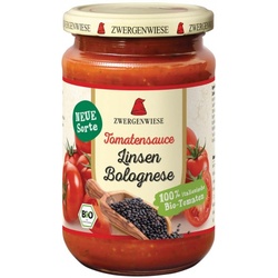 Zwergenwiese Tomatensauce mit Linsen Bolognese