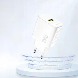 DUDAO A27S 25W GaN USB-A Ladegerät – Weiß
