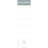 Exacompta Rückenetiketten 5378E Weiß 70 x 180 mm 10 Blatt