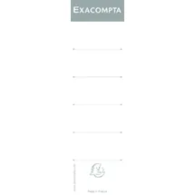 Exacompta Rückenetiketten 5378E Weiß 70 x 180 mm 10 Blatt