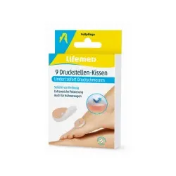 Lifemed® Druckstellen-Hühneraugenpflaster, anpassungsfähig 99593 , 1 Packung = 6 Boxen à 9 Pflaster
