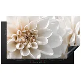 MuchoWow Herd-Abdeckplatte Blumen - Weiß - Natur, Vinyl, (1 tlg), Herdabdeckplatten für Ceranfeld, Induktionsschutz, 90x52 cm 90 cm x 52 cm x 0.2 cm