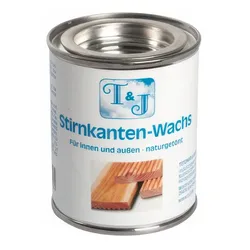 Stirnkantenwachs – farbloser Schutz für Stirnkanten, verhindert Rissbildung, ideal für Terrassendielen, Zäune & Holzbauteile im Außenbereich, 100 ml