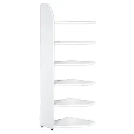 Kerkmann Dante Eckregal 60 x 32,5 x 225 cm Weiß