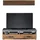 trendteam smart living - Indy - Wohnwand - Grau/Eiche - TV-Unterteil mit Wandboard - (BxHxT) 139 x 41 x 40 cm - Wohnzimmermöbel für Fernseher bis 65"