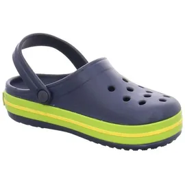 Crocs Kid's Crocband Clog Navy/Volt Green 20,5