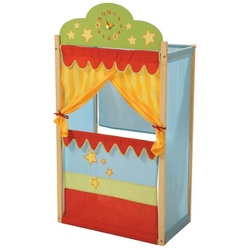 roba® Kasperletheater (Puppentheater, Stand-Kaspertheater, aus Massivholz) bunt