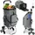 Tectake Einkaufstrolley grau 42,00 cm x 95,00 cm