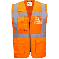 PORTWEST Madrid Mesh AIR EXEKUTIV WESTE, Größe: XXXL, Farbe: Orange,