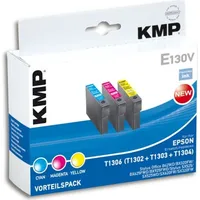 KMP E130V cyan, magenta, gelb Tintenpatronen ersetzen EPSON T1306XL