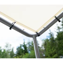 ShelterLogic Faltpavillon 3,17 x 3,17 m inkl. 4 Seitenteile Beige/Grau