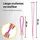 Intenso Handykette mit USB-C Lade- und Datenkabel Neon Pink