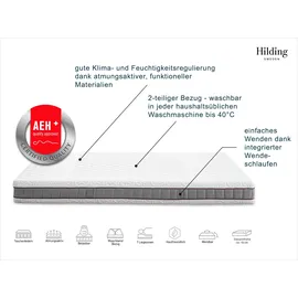 Hilding Sweden Taschenfederkernmatratze Hej! Wendematratze TFK 140 x 200 cm H4/H3