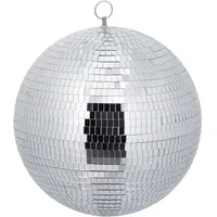 Relaxdays Discokugel, 30 cm, Deko Spiegelkugel zum Aufhängen, große