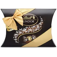 Lindt Schokolade LINDOR Kugeln 70 % Kakao Edelbitter-Schokolade | 322 g in Kissenpackung | ca. 25 LINDOR Kugeln | Pralinen-Geschenk oder Schokoladengeschenk