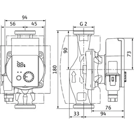 WILO Yonos PICO plus 30/1-6 180mm Heizungspumpe (4215509)