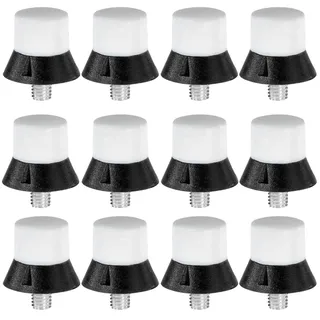 Uhlsport Stollen-1007009010200 Stollen, schwarz/Weiß, 13/16mm