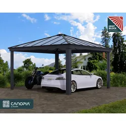 Canopia Doppelcarport Colorado – 4.3 x 4.3 m, grau