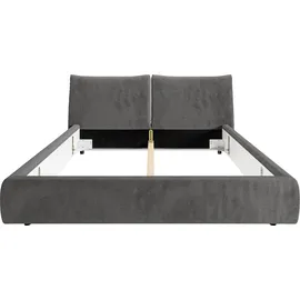 PLACES OF STYLE Polsterbett PLACES OF STYLE "Priora in 4 Breiten bis 200cm", grau (anthrazit), B:172cm H:100cm L:250cm, 95% Polyester / 5% Nylon, Betten, Polsterbett, auch in NaturLEDER, Cord, belastbar bis 280kg, auch Überlänge 220 cm