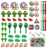 80PCS Weihnachten Party Mitgebsel Spielzeug Set, Weinachts Geschenke für Kinder, Piñata Füllung,Goodie Bags Fillers für Kindergeburtstag Weihnachten Gastgeschenke,Adventskalender