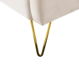 Beliani Ambillou 180 x 200 cm Hellbeige
