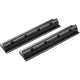 EnjoySolar SolarV enjoysolar® ABS Haltespoiler Halterung sepzial für Wohnmobile Caraven Boot (2er Set Haltespoiler 550mm black)
