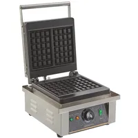 GastroHero Waffeleisen belgische Waffeln 2er Profi Waffelgerät Edelstahl Temperaturregelung 2000 W Gastro Waffeleisen