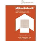 HAHNEMUEHLE Hahnemühle, Heft + Block, Millimeterpapierblock A3 50Bl 80g rot