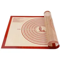 Luxuskollektion Antihafte Silikon Backunterlage 71x51cm Rot für Fondant