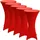 Beautissu Stehtischhusse Stretch Rot Ø 70 cm 5er Set