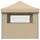 vidaXL Faltpavillon 4,1 x 1,5 m inkl. 3 Seitenteile Beige