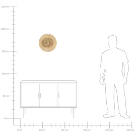 Beliani Wandleuchte YAAPI (40x12x40) Beige
