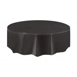 Tischdecke rund schwarz