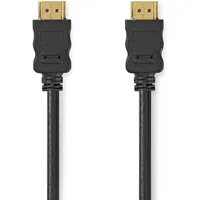 Nedis High-Speed 1,5m HDMI-Kabel mit Ethernet, vergoldet Schwarz