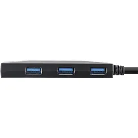 InLine InLine® USB 3.2 Gen 1 OTG Hub, USB Typ-C zu 3 Port Typ-A und 2 Port Typ-C, mit 3A Netzteil, schwarz