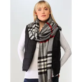 Fraas Schal mit Allover-Print Modell 'Cashmink', Mittelgrau, 1