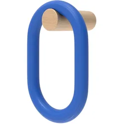 Hartô - Fernand Garderobenhaken, vertikal, Eiche natur / electric blue