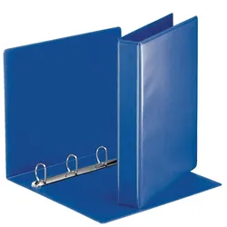 Esselte Ringbuch Präsentation, mit Taschen, A4, PP, 4 Ringe, 30 mm, blau