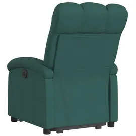 vidaXL Relaxsessel mit Aufstehhilfe Stoff 94,5 x 100 x 0 cm Dunkelgrün mit Rollen